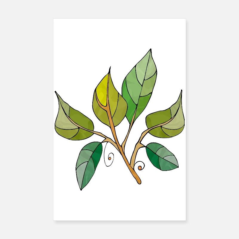feuilles Poster 20 x 30 cm