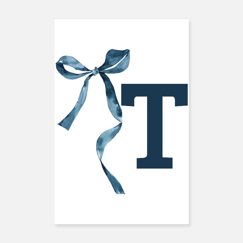 Monogram t gift idea Poster 8" x 12" (20x30 cm)
