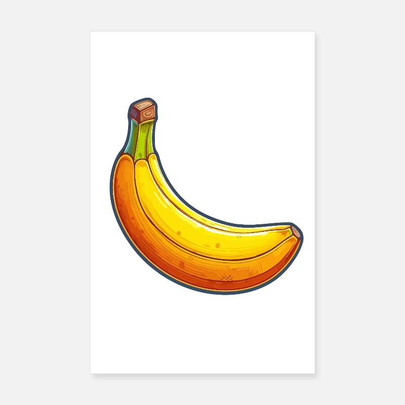 Banane Pop Art Bunter Spaß Poster 20x30 cm