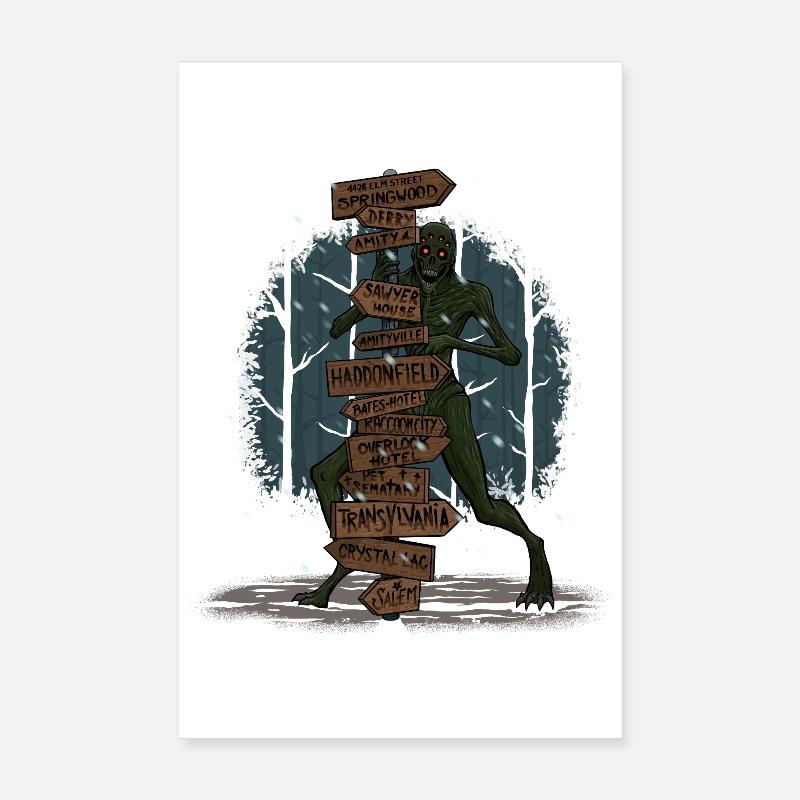 Evil Places Poster 8" x 12" (20x30 cm)
