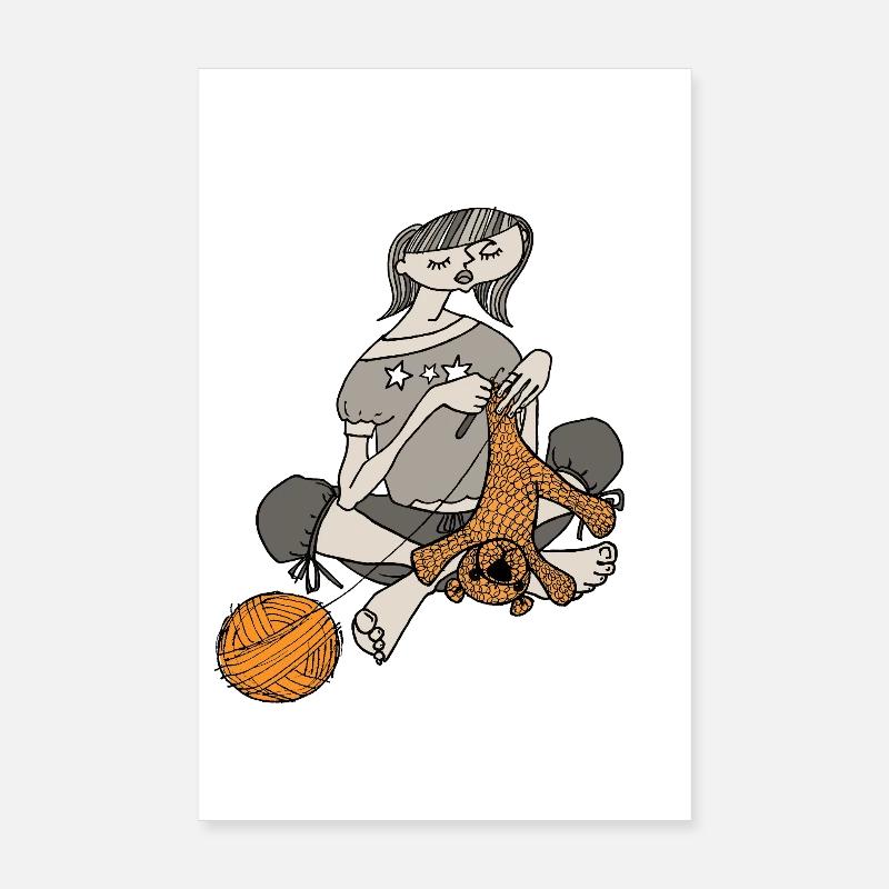 Le crochet, c’est amusant Poster 20 x 30 cm