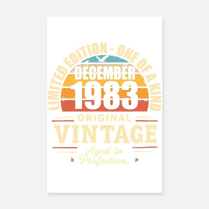 Geburtstagsfeier Dezember 1983 - Dezember 1983 Poster 20x30 cm