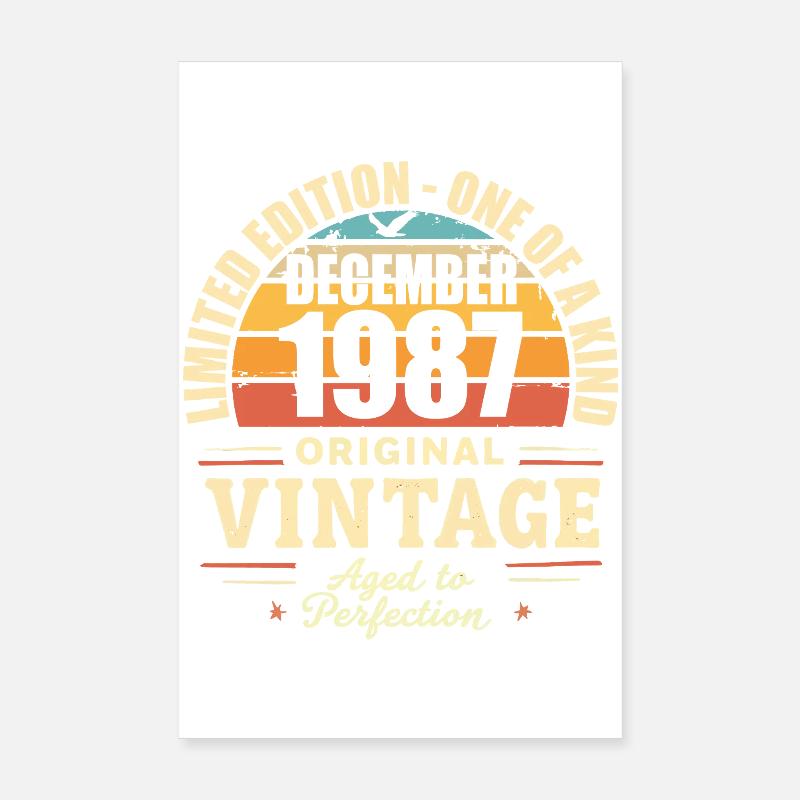 Geburtstagsfeier Dezember 1987 - Dezember 1987 Poster 20x30 cm