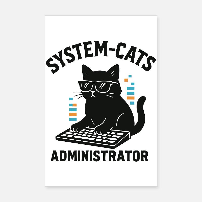 Administrateur System Cats Poster 20 x 30 cm