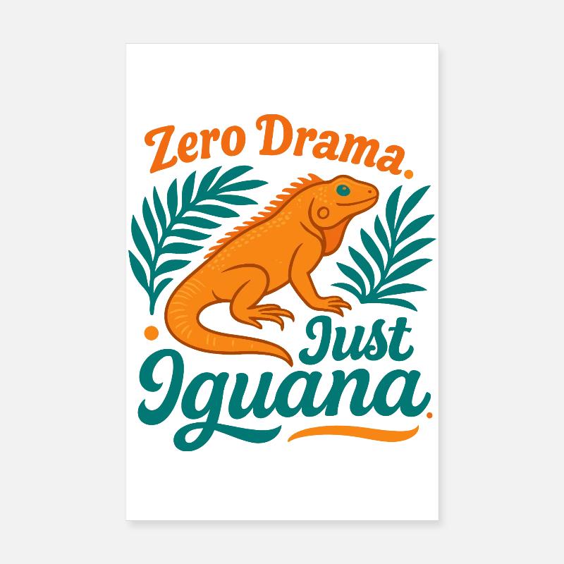 Iguane Zéro Drame Poster 20 x 30 cm