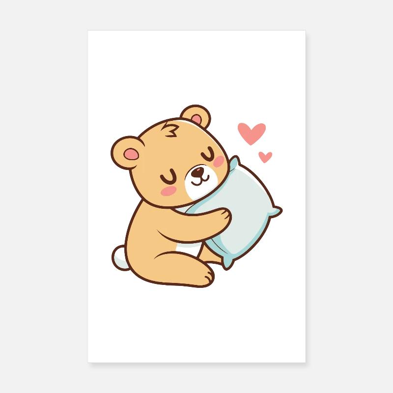 Soft Cuddle Teddy Bear Poster 8" x 12" (20x30 cm)