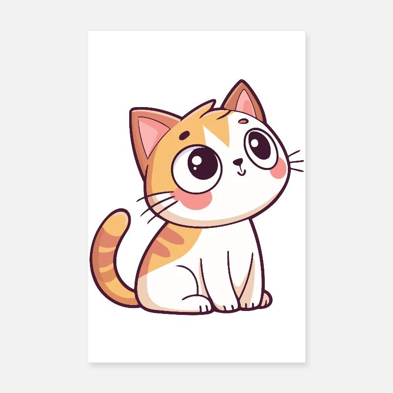 Curious Kitten Poster 8" x 12" (20x30 cm)