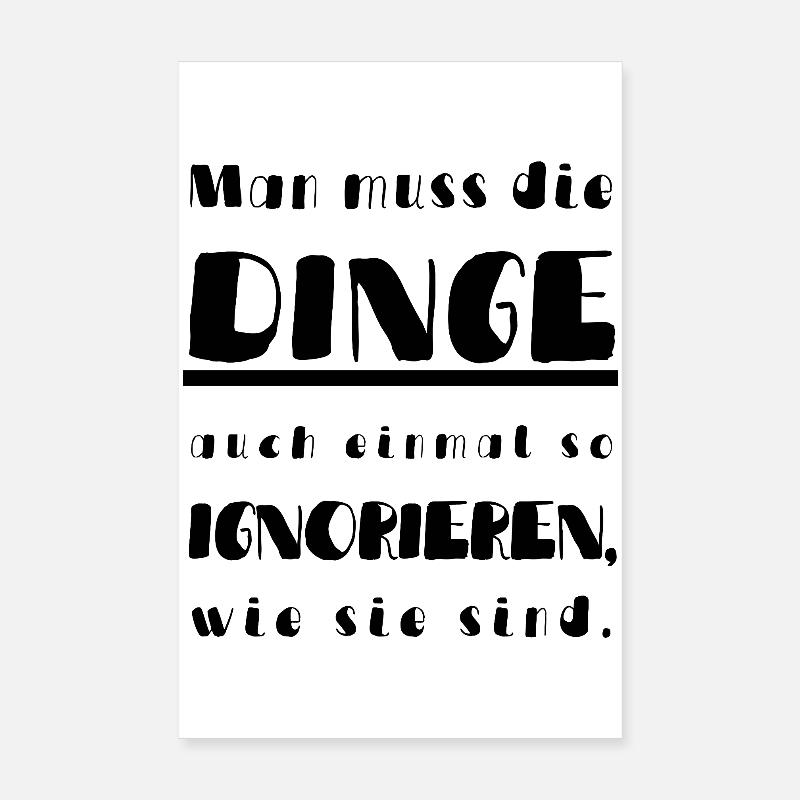 Manche Dinge Poster 20x30 cm