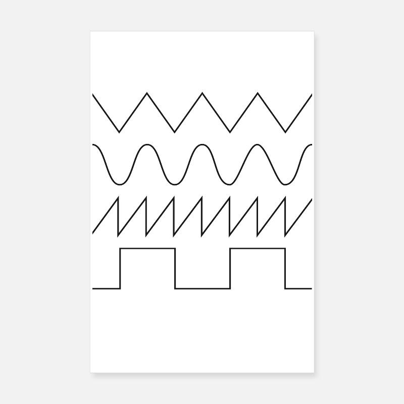 SYNTHESIZER WAVEFORM Poster 20x30 cm