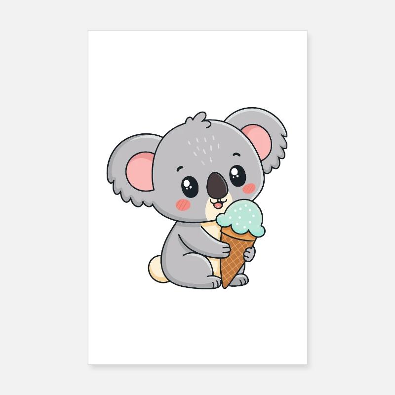 Gourmet-Koala-Eis Poster 20x30 cm