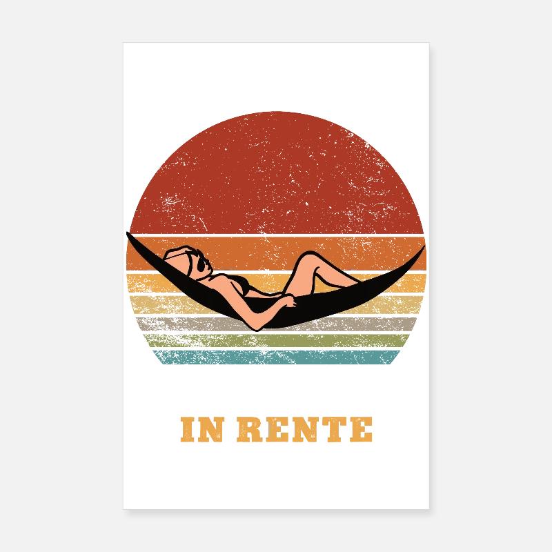 Coiffeur Retraite retraite Coiffeur Coiffeur Poster 20 x 30 cm