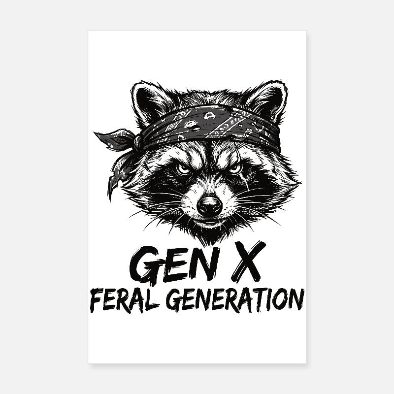 Waschbär Gen X Wilde Generation Poster 20x30 cm