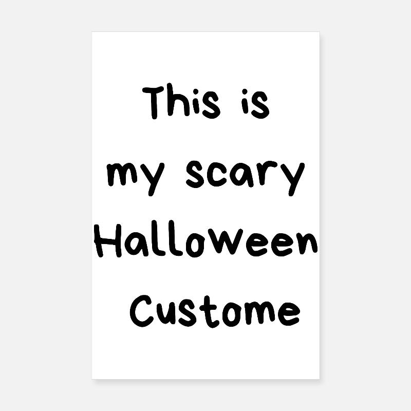 Halloween Kostüm Poster 20x30 cm