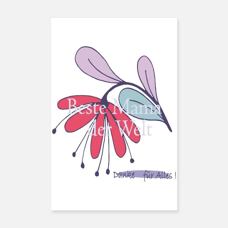 Beste Mama der Welt  Poster 20x30 cm