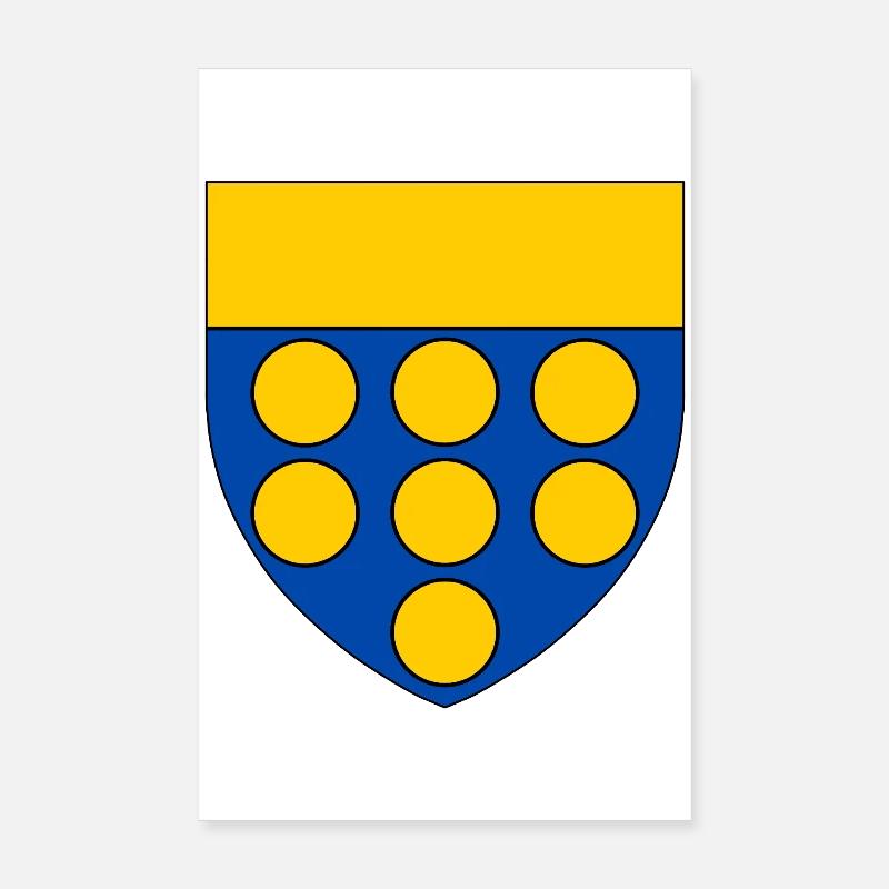 Blason de la Brie Poster 20 x 30 cm