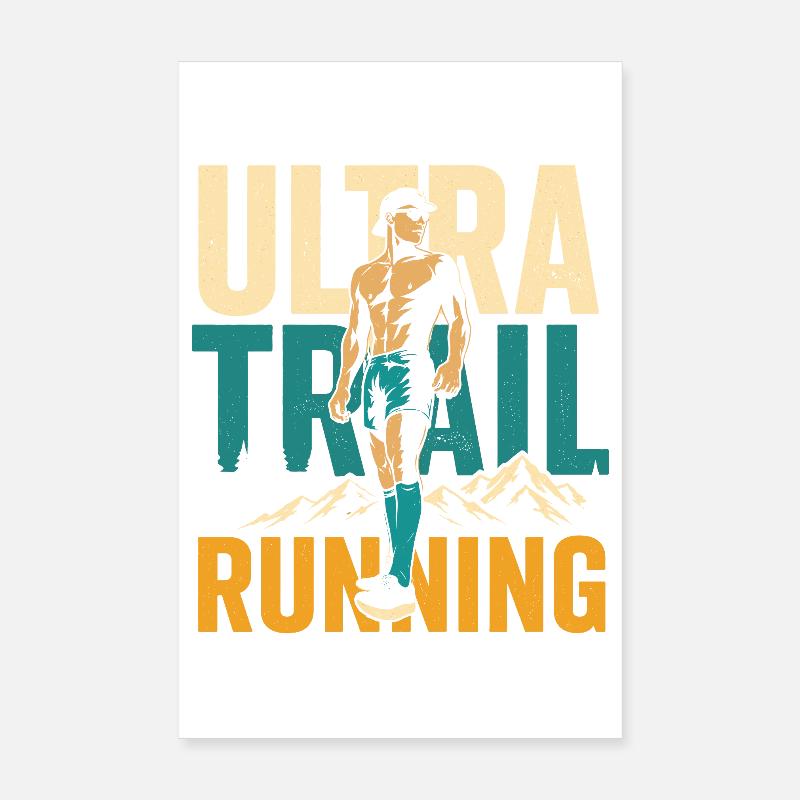 Ultra-Trailrunning Poster 20x30 cm