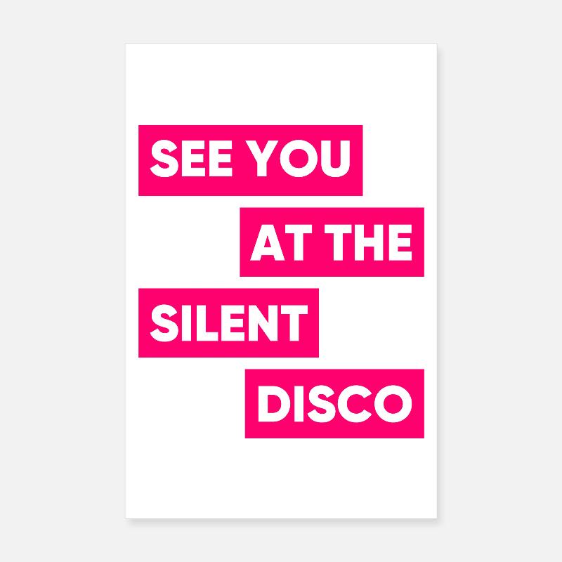 On se voit au Silent Disco Poster 20 x 30 cm