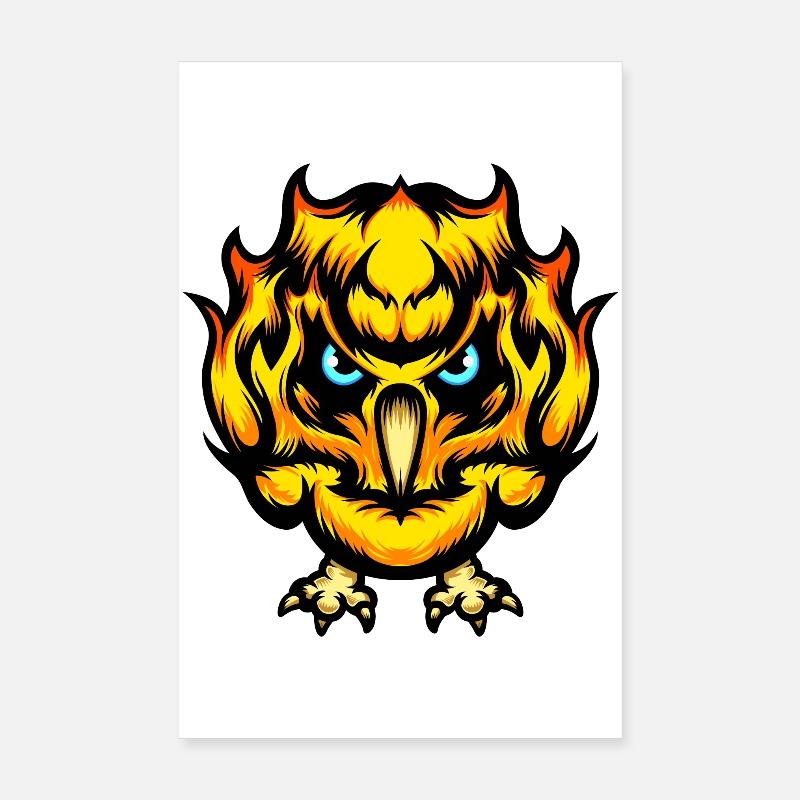 Fire Chick Poster 8" x 12" (20x30 cm)