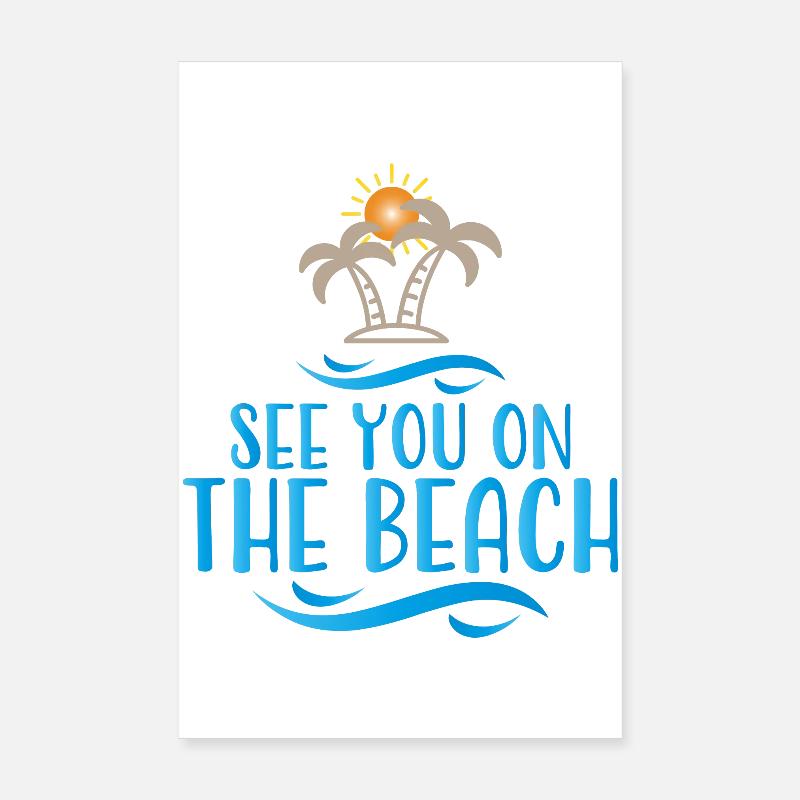 plage Poster 20 x 30 cm