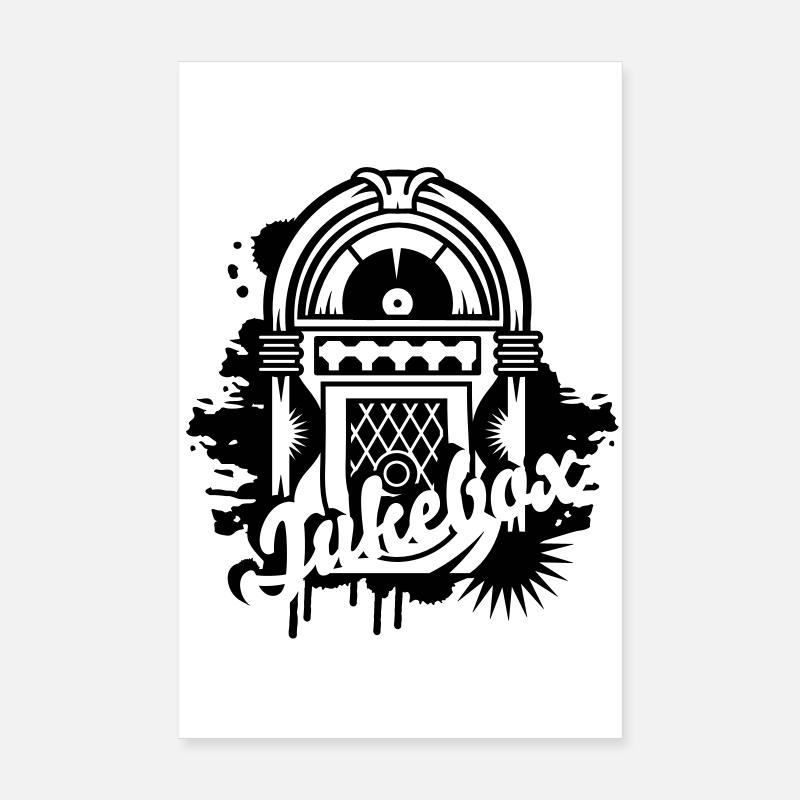 Jukebox Graffiti Poster 20x30 cm