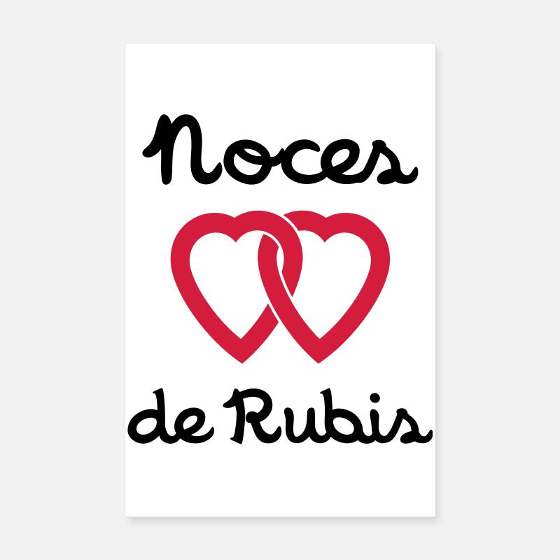 Noces de Rubis Poster 20 x 30 cm