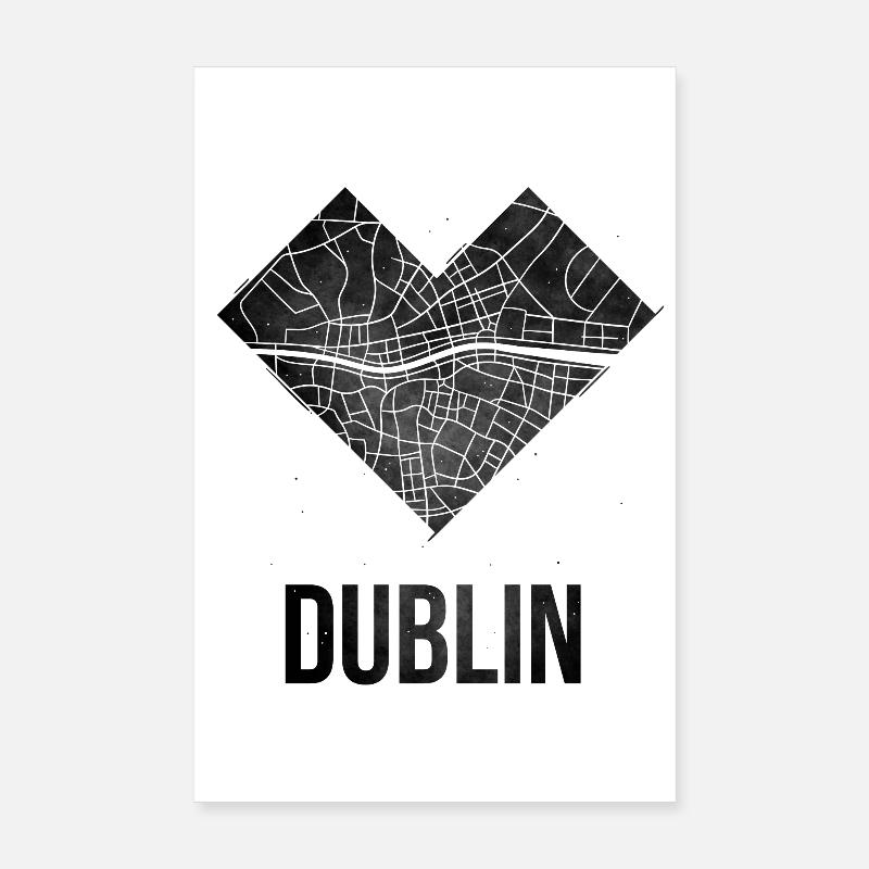 Dublin Poster 20 x 30 cm