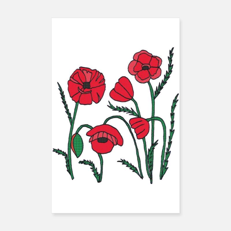 Mohn Poster 20x30 cm