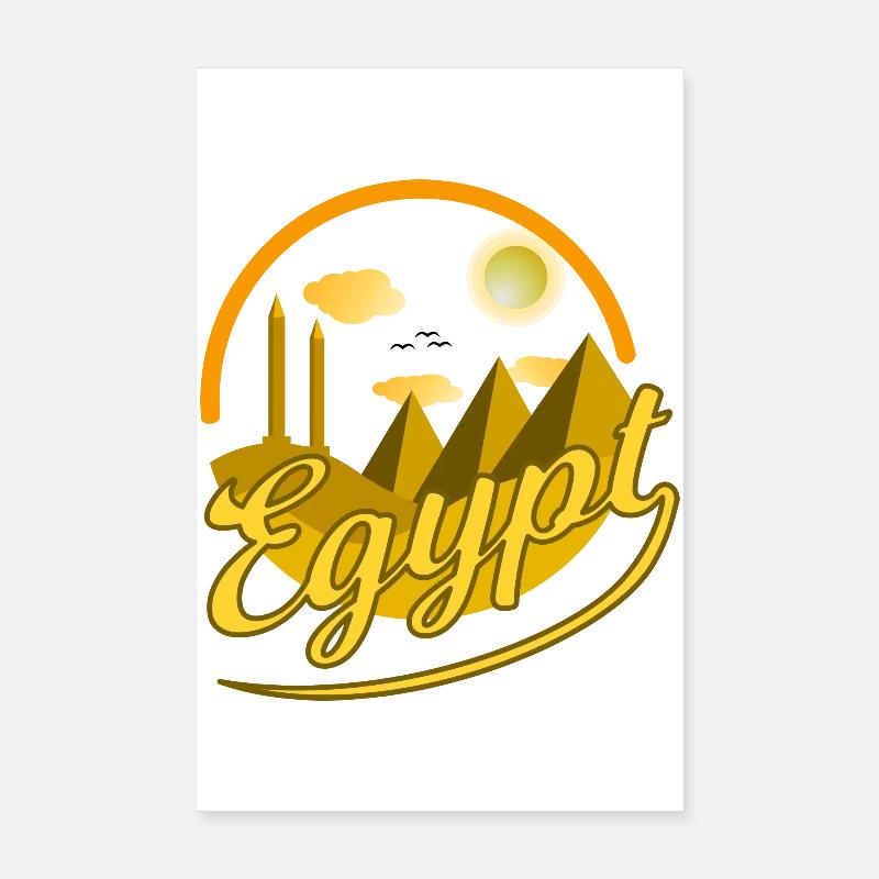 Egypt Egypt Obelisk Pyramids Cairo Gift Idea Poster 8" x 12" (20x30 cm)