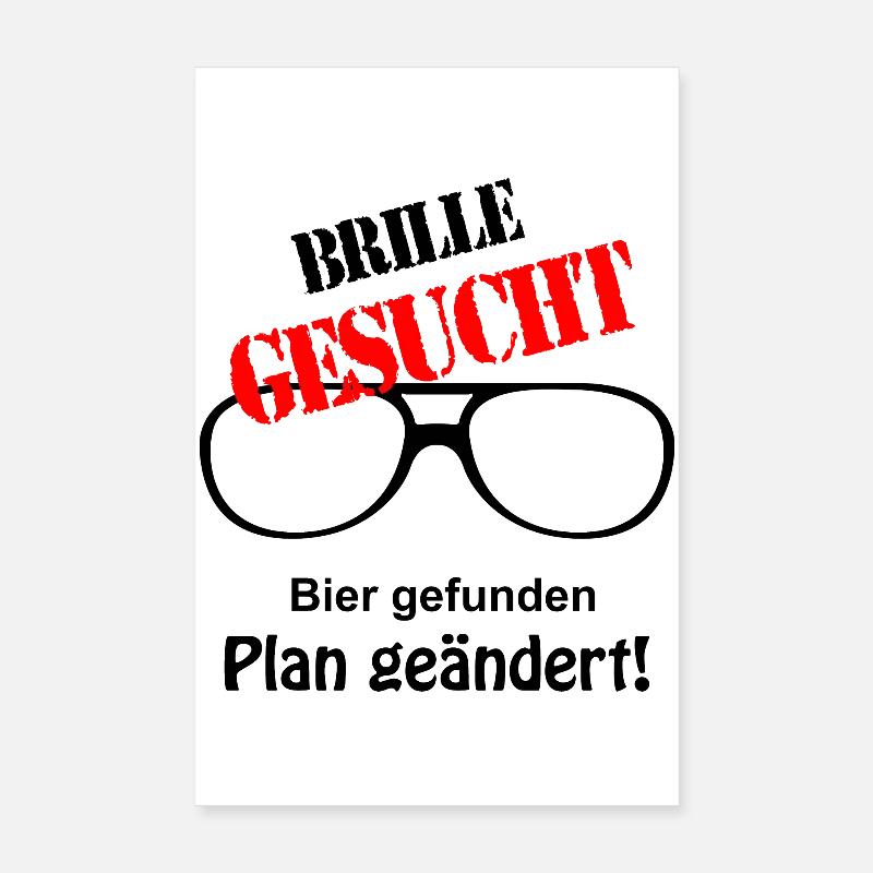 Brille gesucht Poster 20x30 cm