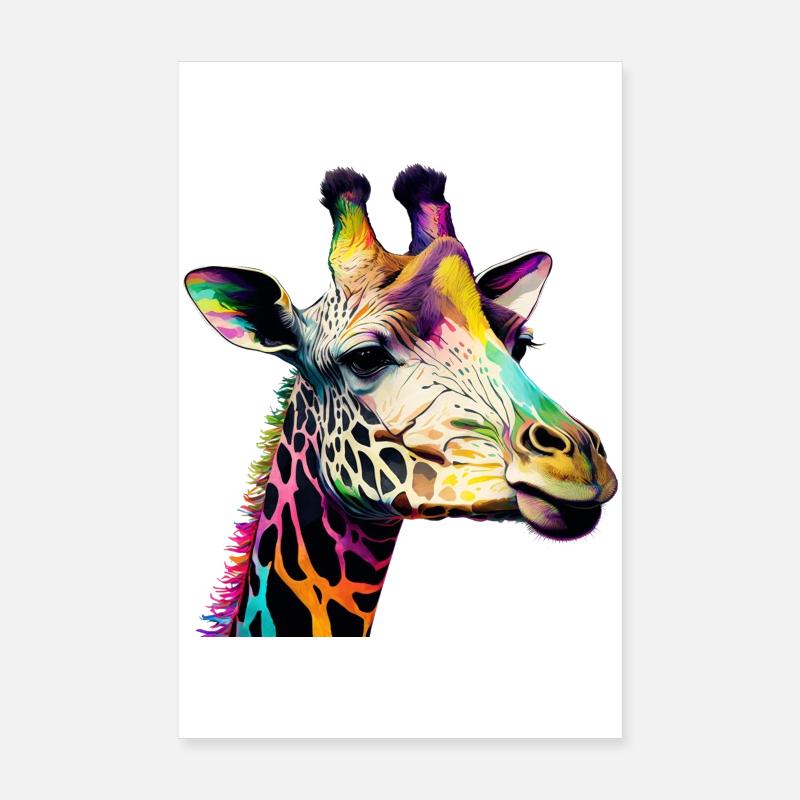 Giraffe Poster 20x30 cm