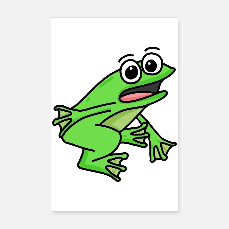 Frosch Motiv Poster 20x30 cm