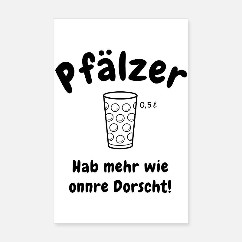 Pfälzer Durst Poster 20x30 cm