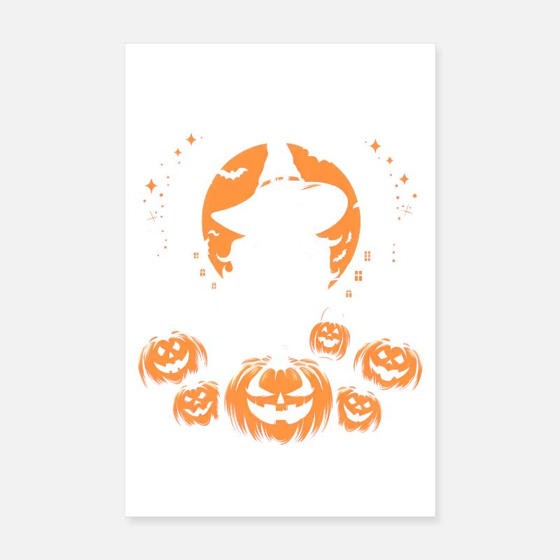 Hallooween-Hexe Poster 20x30 cm