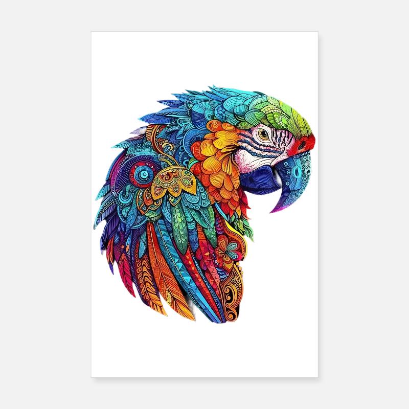 Papageien-Ara Poster 20x30 cm