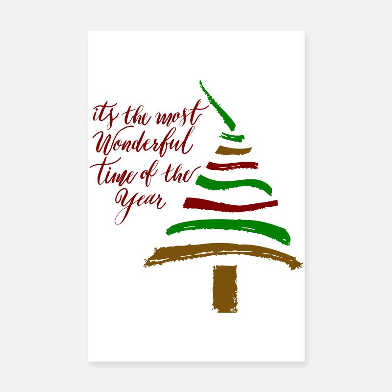 Christmas tree Poster 8" x 12" (20x30 cm)