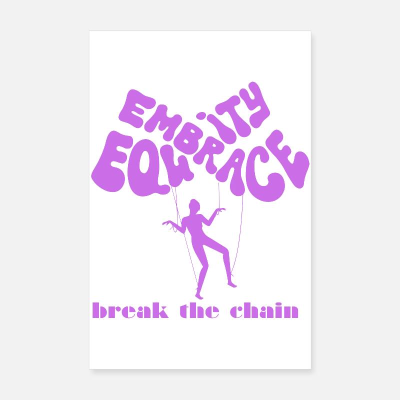 Illustration d’autonomisation avec slogan de ballon Poster 20 x 30 cm