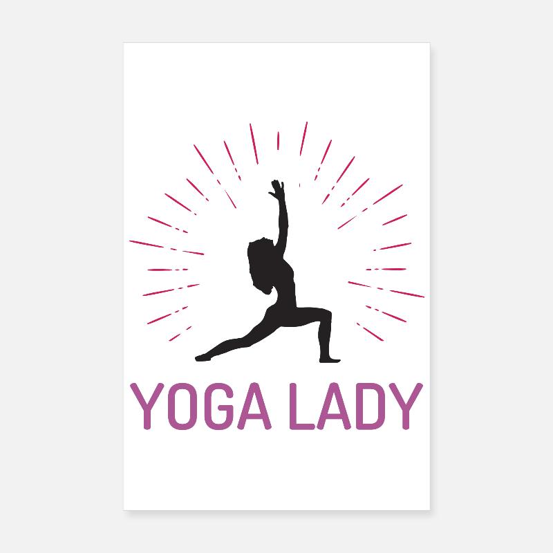 Yoga-Mädchen Poster 20x30 cm