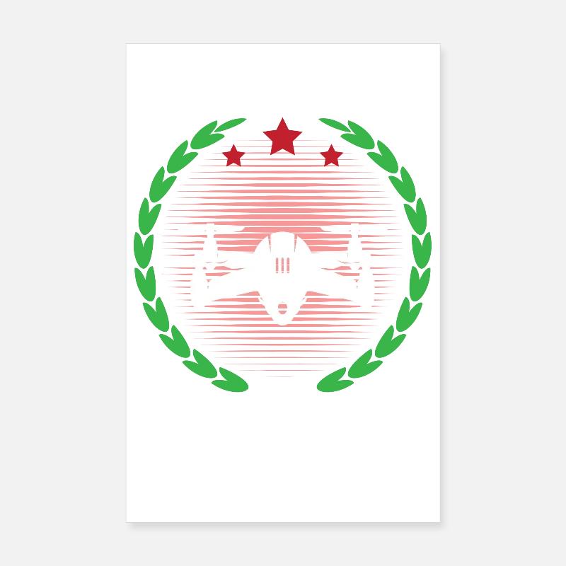 Pilote de drone Poster 20 x 30 cm