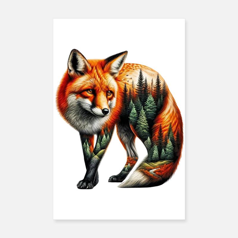 Renard Poster 20 x 30 cm
