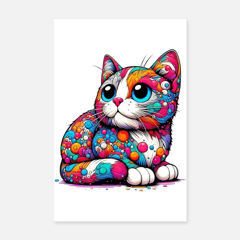 Chat Poster 20 x 30 cm