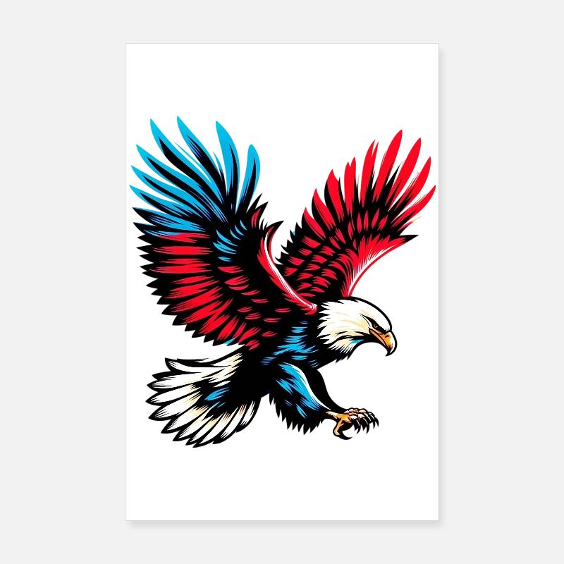 Eagle Poster 8" x 12" (20x30 cm)