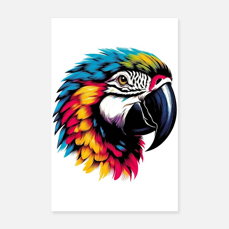 Parrot Poster 8" x 12" (20x30 cm)