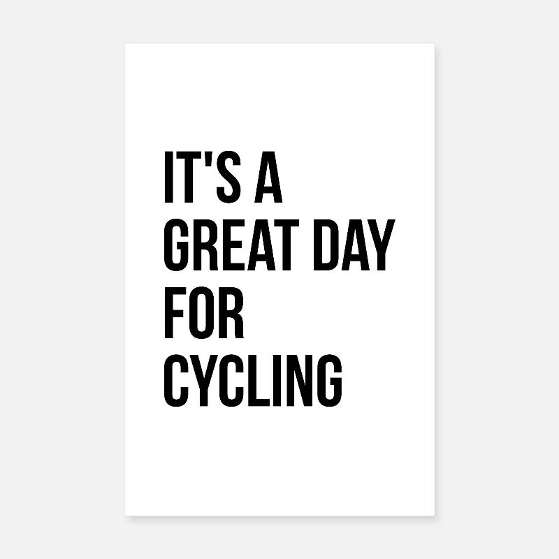 Radfahren Poster 20x30 cm