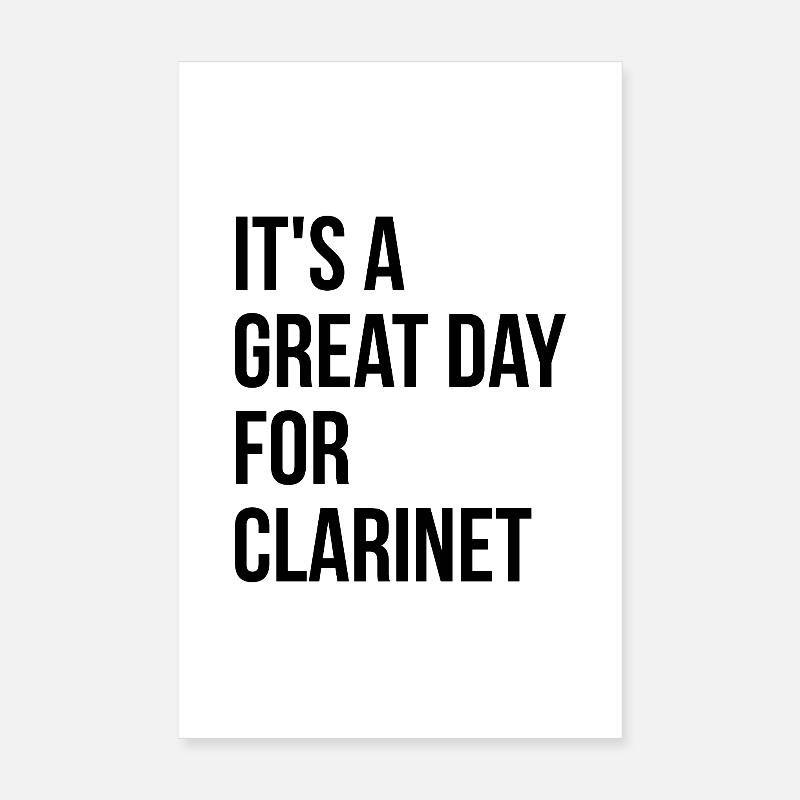 clarinette Poster 20 x 30 cm