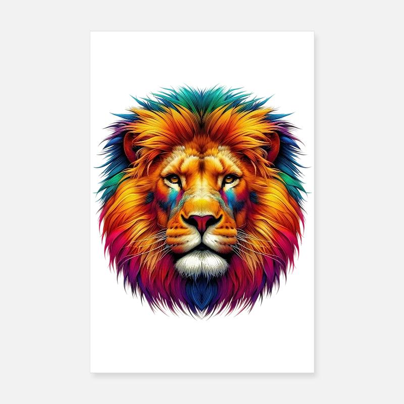 Lion Poster 20 x 30 cm