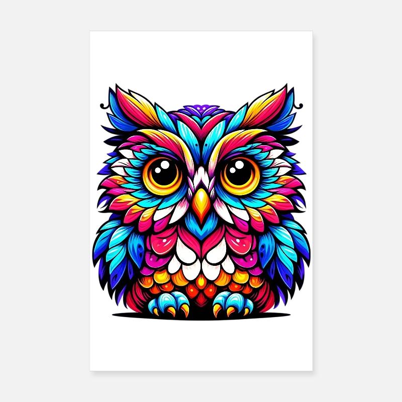 Hibou Poster 20 x 30 cm