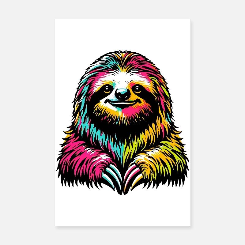 Faultier Poster 20x30 cm