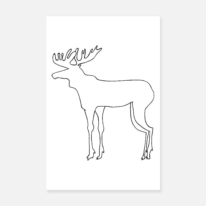 Elch Poster 20x30 cm