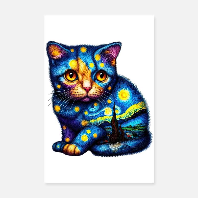 Cat Poster 8" x 12" (20x30 cm)