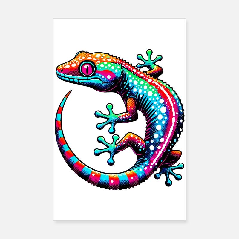 Gecko Poster 20 x 30 cm